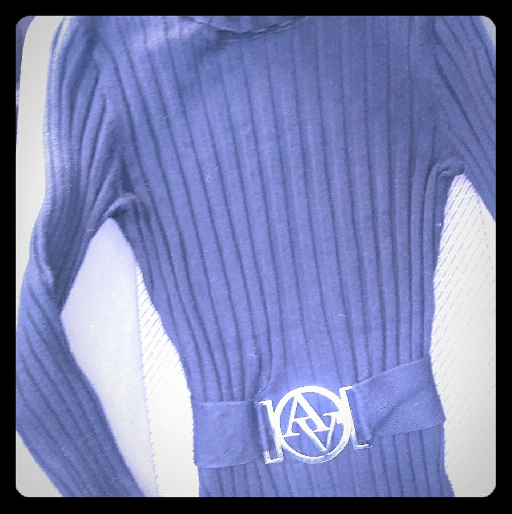 Adrienne Vittadini Blouse w/ Waist Belt